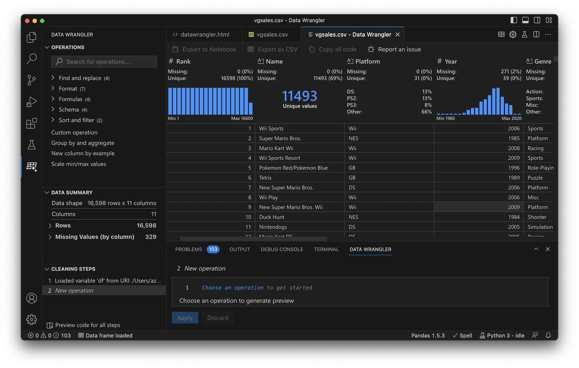 Data wrangling with Data Wrangler Austin Z. Henley